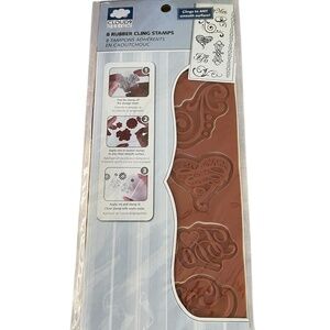 Cloud 9 Set of 8 Rubber Cling Stamps 66030 Wedding